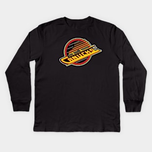 Vintage Canucks Kids Long Sleeve T-Shirt